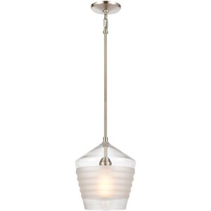 Konis 1 Light 10 inch Satin Nickel Mini Pendant Ceiling Light