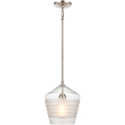 Konis 1 Light 10 inch Satin Nickel Mini Pendant Ceiling Light