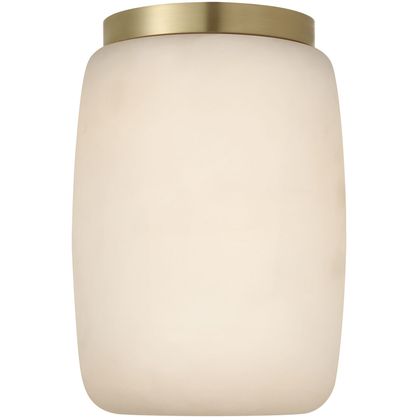 Kelly Wearstler Formosa LED 5.25 inch Alabaster and Antique-Burnished Brass Elongated Flush Mount Ceiling Light