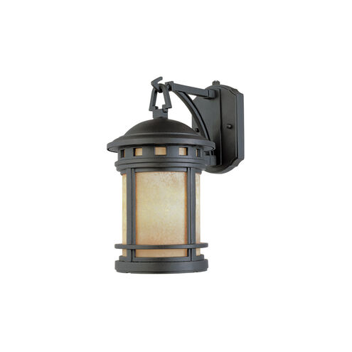 Sedona 3 Light 20 inch Oil Rubbed Bronze Outdoor Wall Lantern in Amber