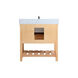 Clement 36 X 22 X 34 inch Natural Wood Bathroom Vanity Cabinet