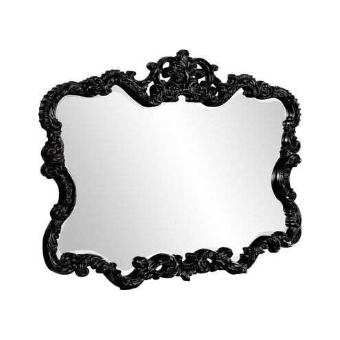 Talida 38 X 27 inch Black Lacquer Wall Mirror