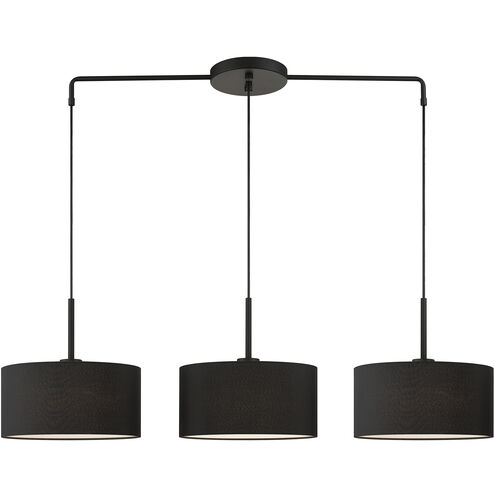 Bainbridge 3 Light 13 inch Black Chandelier Ceiling Light, Large