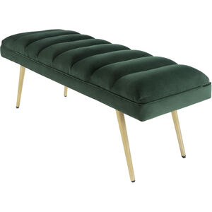 Roxeanne Dark Green Upholstered Bench