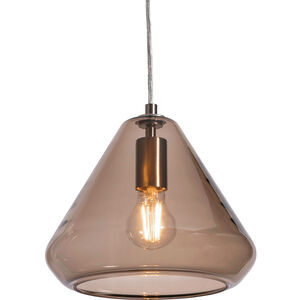 Armitage 1 Light 10 inch Silver Pendant Ceiling Light in Brown