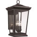 Turlock 3 Light 19 inch Black Outdoor Wall Lantern