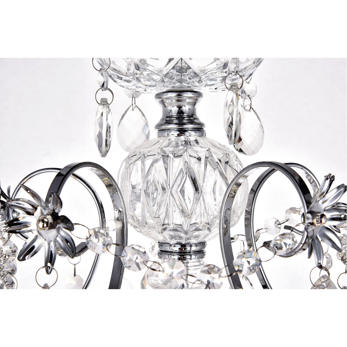 Voltaire 5 Light 22 inch Chrome Chandelier Ceiling Light