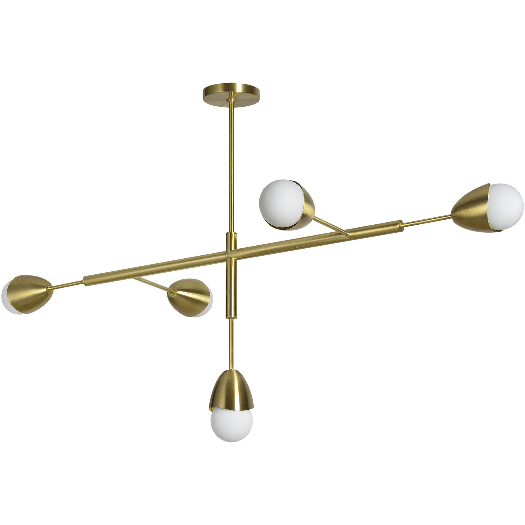 Naura LED 25 inch Satin Brass Pendant Ceiling Light