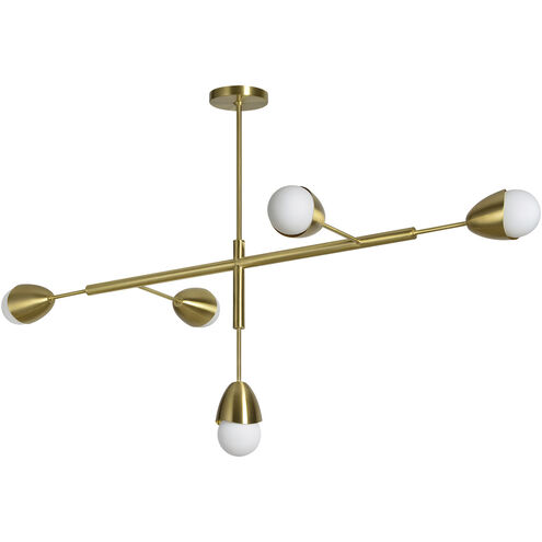 Naura LED 25 inch Satin Brass Pendant Ceiling Light