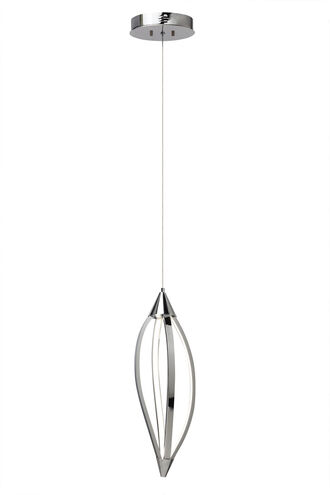 Meridian LED 7.75 inch Chrome Mini Pendant Ceiling Light