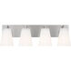 Upson 4 Light 24.25 inch Brushed Nickel Vanity Light Wall Light, Extra Large