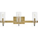 Ryden 23 inch Heritage Brass Vanity Light Wall Light