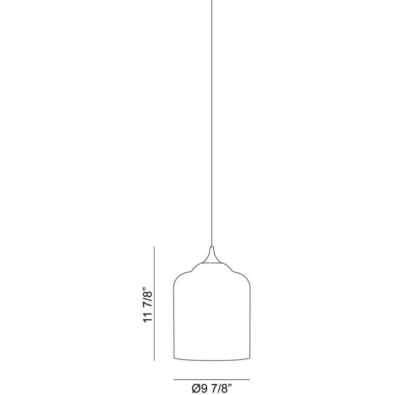 Irresistible Organic Charm 1 Light 9.88 inch Smoke Pendant Ceiling Light