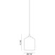 Irresistible Organic Charm 1 Light 9.88 inch Smoke Pendant Ceiling Light