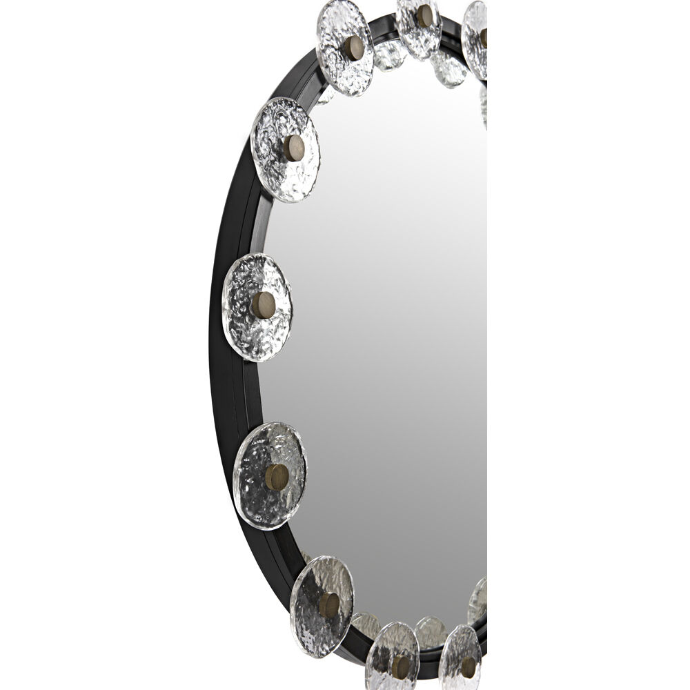 Moira 33 X 33 inch Matte Black Mirror