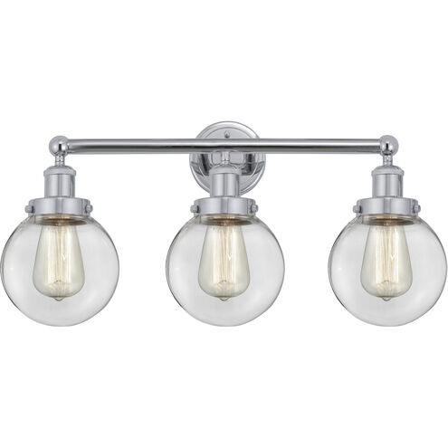 Beacon 3 Light 24.5 inch Polished Chrome Bath Vanity Light Wall Light