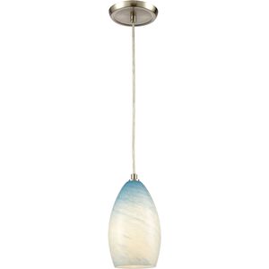 Planetario 1 Light 5 inch Satin Nickel Mini Pendant Ceiling Light