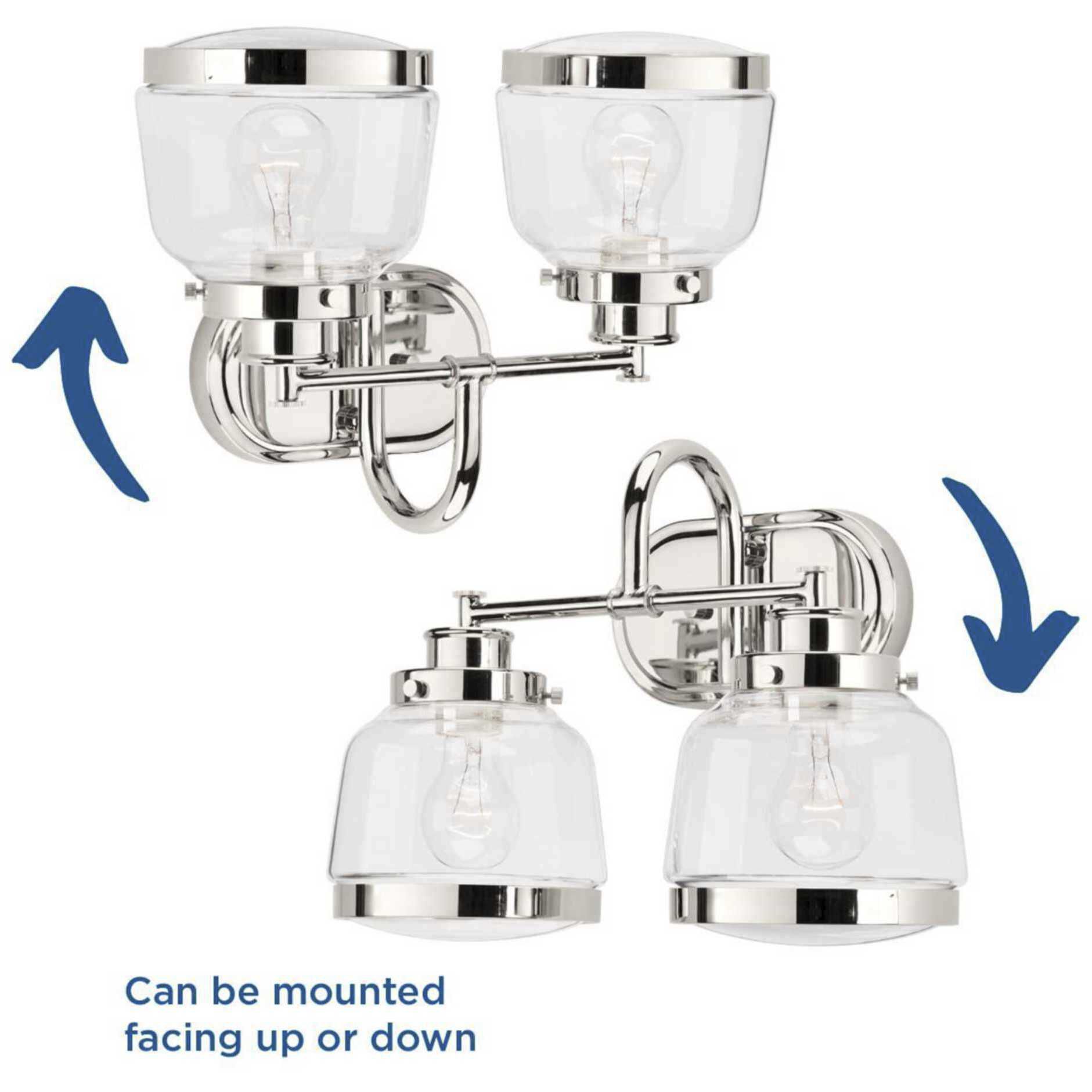 Judson 2 Light 16 inch Polished Nickel Bath Vanity Wall Light