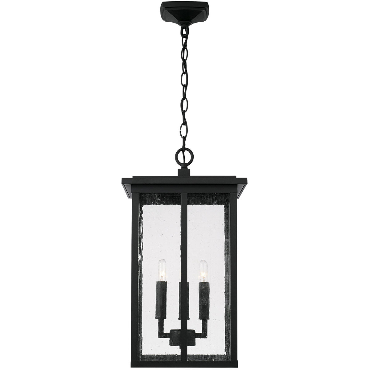 Barrett 4 Light 11.5 inch Black Outdoor Hanging Lantern