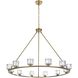 Cadence 12 Light 48 inch Satin Gold Chandelier Ceiling Light
