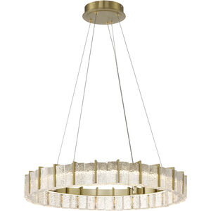 Sevryn LED 27.5 inch Soft Brass Ring Pendant Ceiling Light