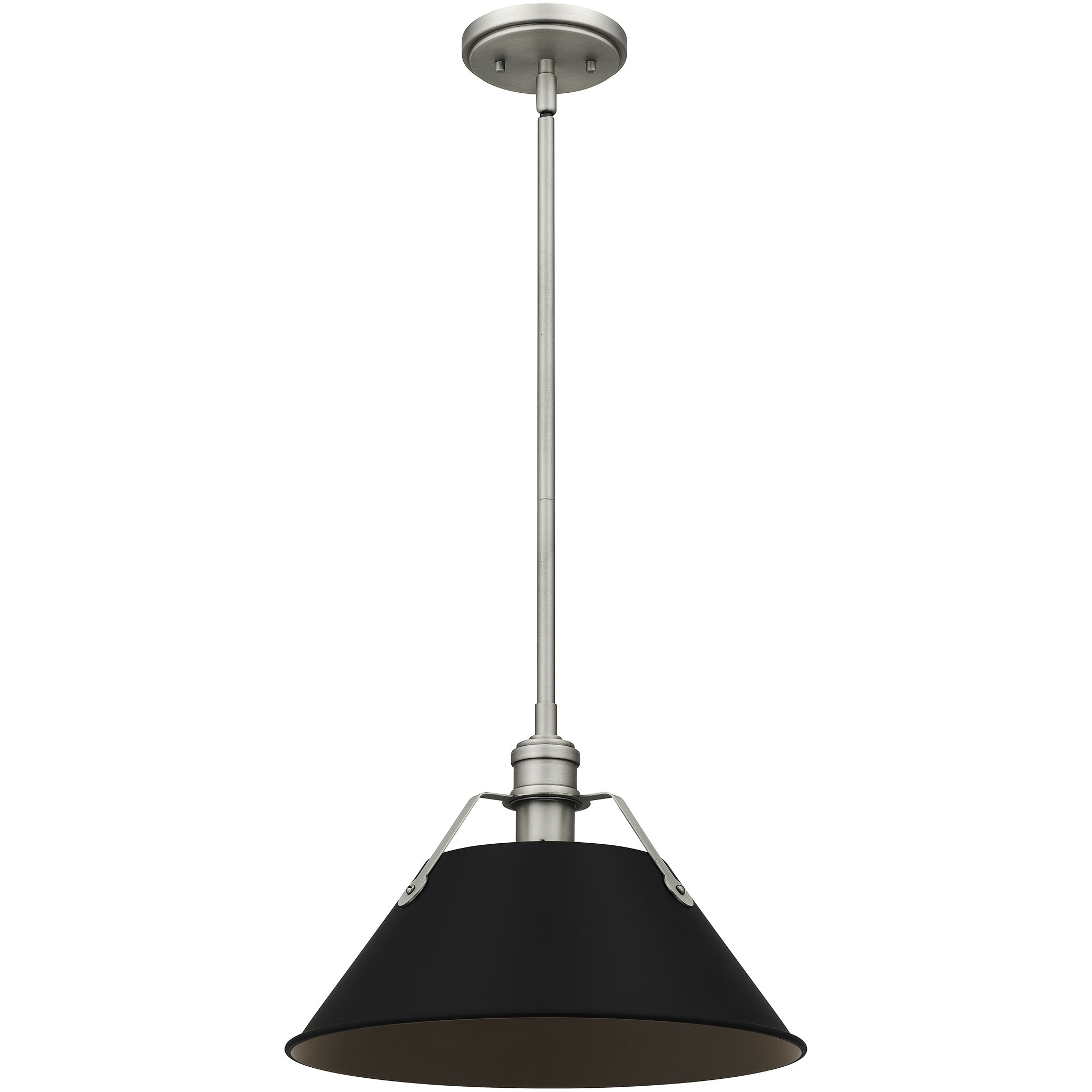 Jessup 1 Light 14 inch Antique Nickel Mini Pendant Ceiling Light, Small