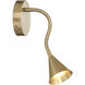 Pharos LED 4.38 inch Noble Brass Wall Sconce Wall Light
