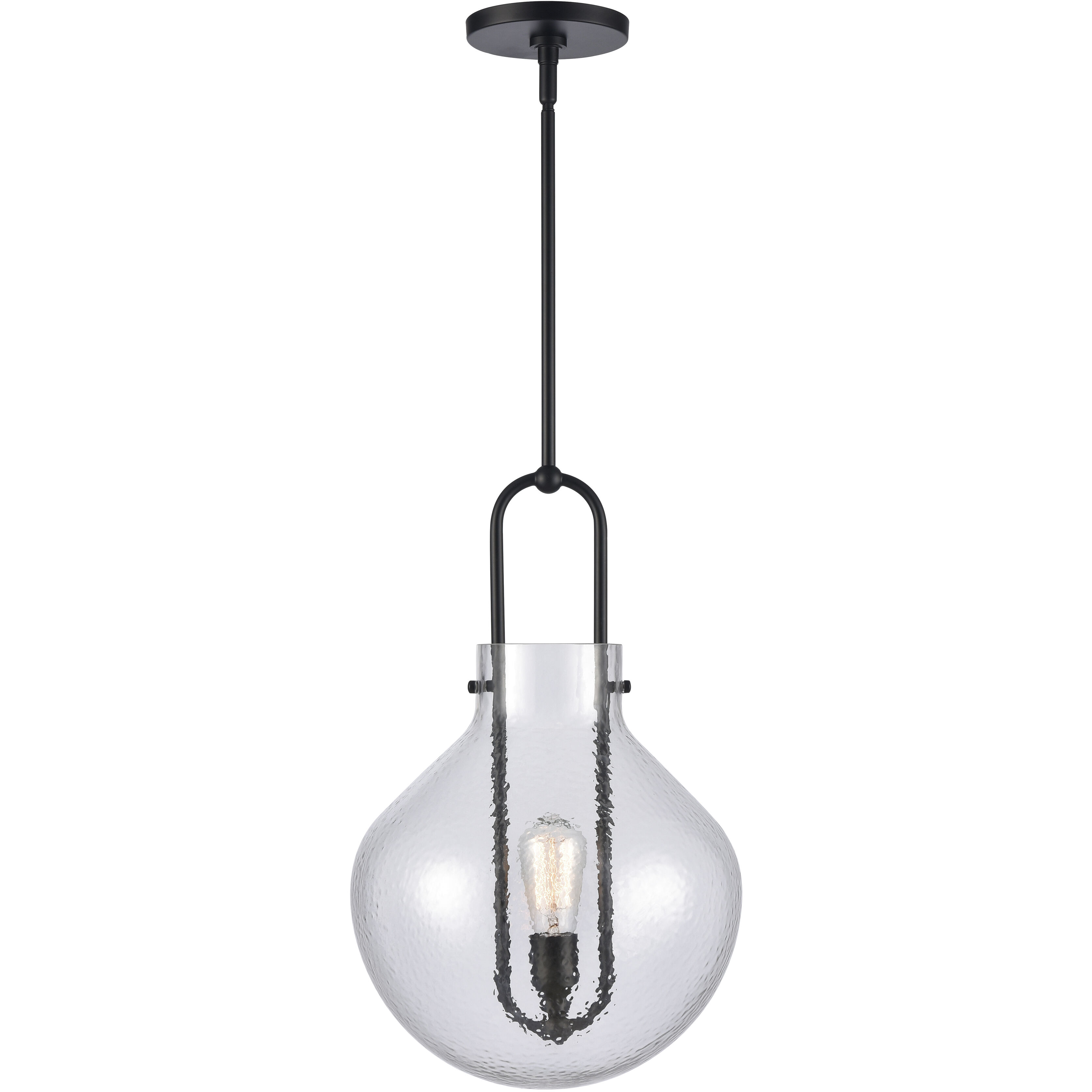 Monica 1 Light 13 inch Matte Black Pendant Ceiling Light