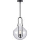 Monica 1 Light 13 inch Matte Black Pendant Ceiling Light