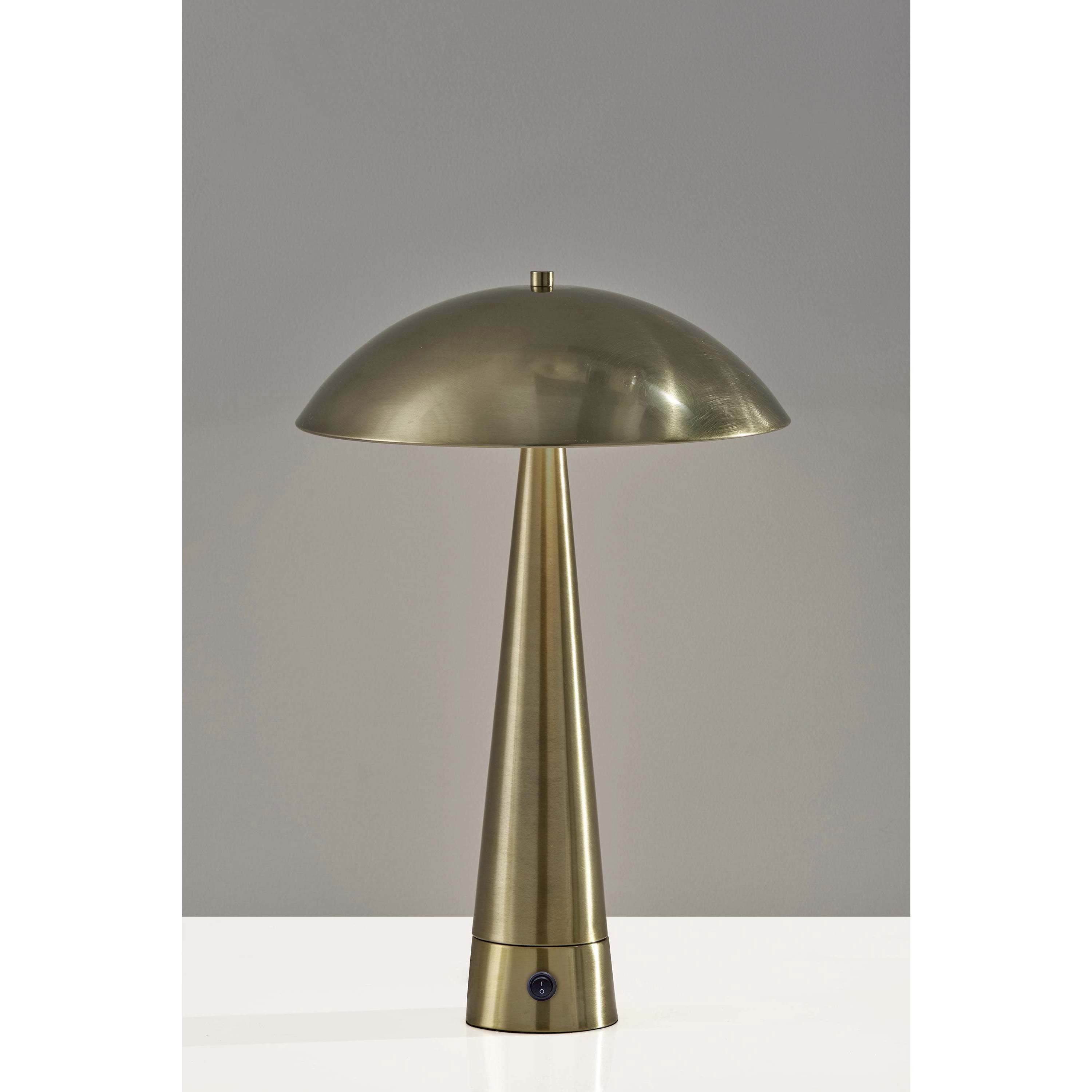 Vortex 20 inch 40.00 watt Antique Brass Table Lamp Portable Light