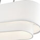 Manorwood 3 Light 30 inch Brushed Nickel Linear Chandelier Ceiling Light
