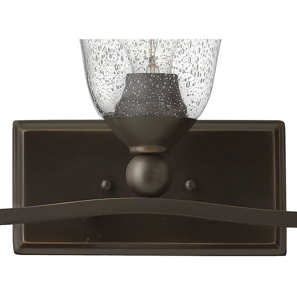 Bolla 3 Light 26 inch Olde Bronze Vanity Light Wall Light in Clear Seedy