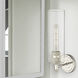 Crown Point Sconce Wall Light in Polished Nickel, Clear Glass