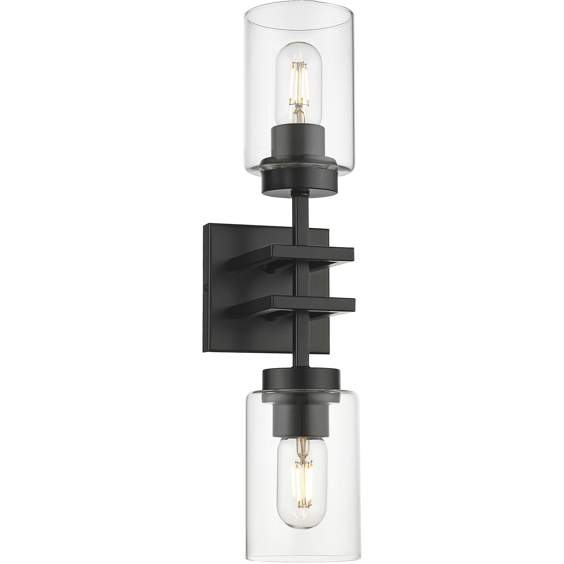Tribeca 2 Light 19 inch Matte Black Wall Sconce Wall Light