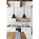 Eaton 1 Light 12 inch Matte Black Pendant Ceiling Light