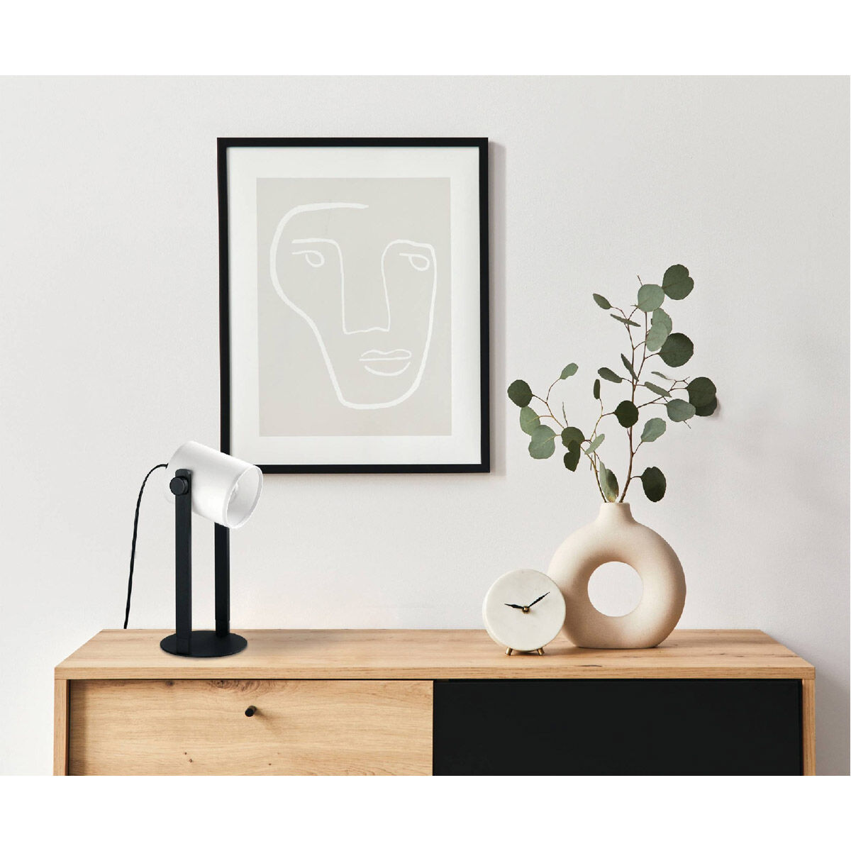 Burbank 16.93 inch Black Table Lamp Portable Light