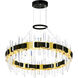 Aya LED Pearl Black Chandelier Ceiling Light