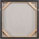 Modern Blush II Light Pink with White and Champagne Silver Framed Wall Art
