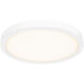 Delta 1 Light 18 inch White Flushmount Ceiling Light