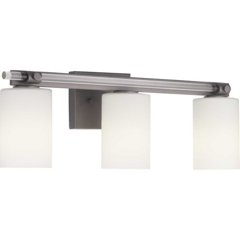 Lisbon 3 Light 24 inch Matte Black Bath Vanity Wall Light, Design Series