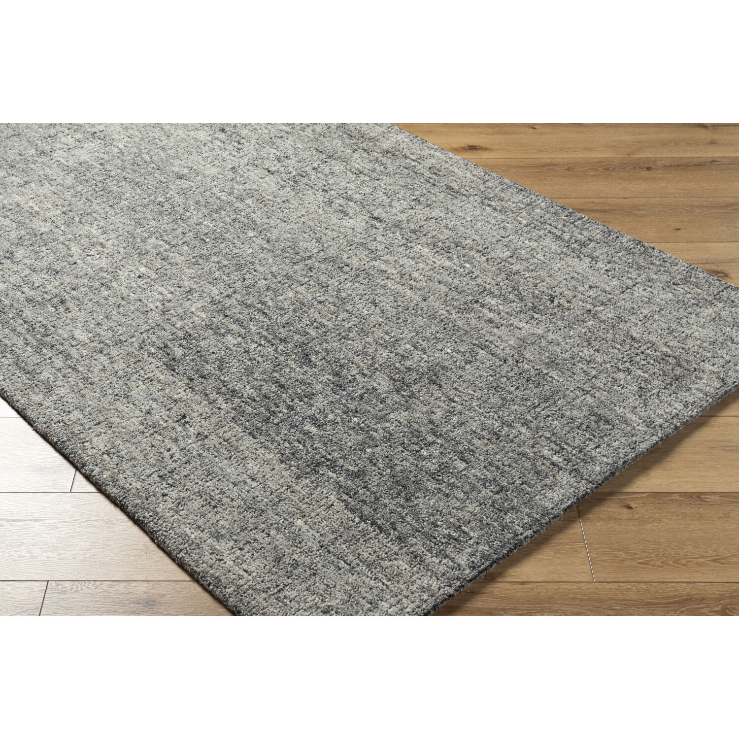 Alicia 90 X 60 inch Ivory/Black/Light Sage Handmade Rug in 5 x 7.5