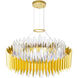 Cityscape 18 Light 28 inch Satin Gold Chandelier Ceiling Light