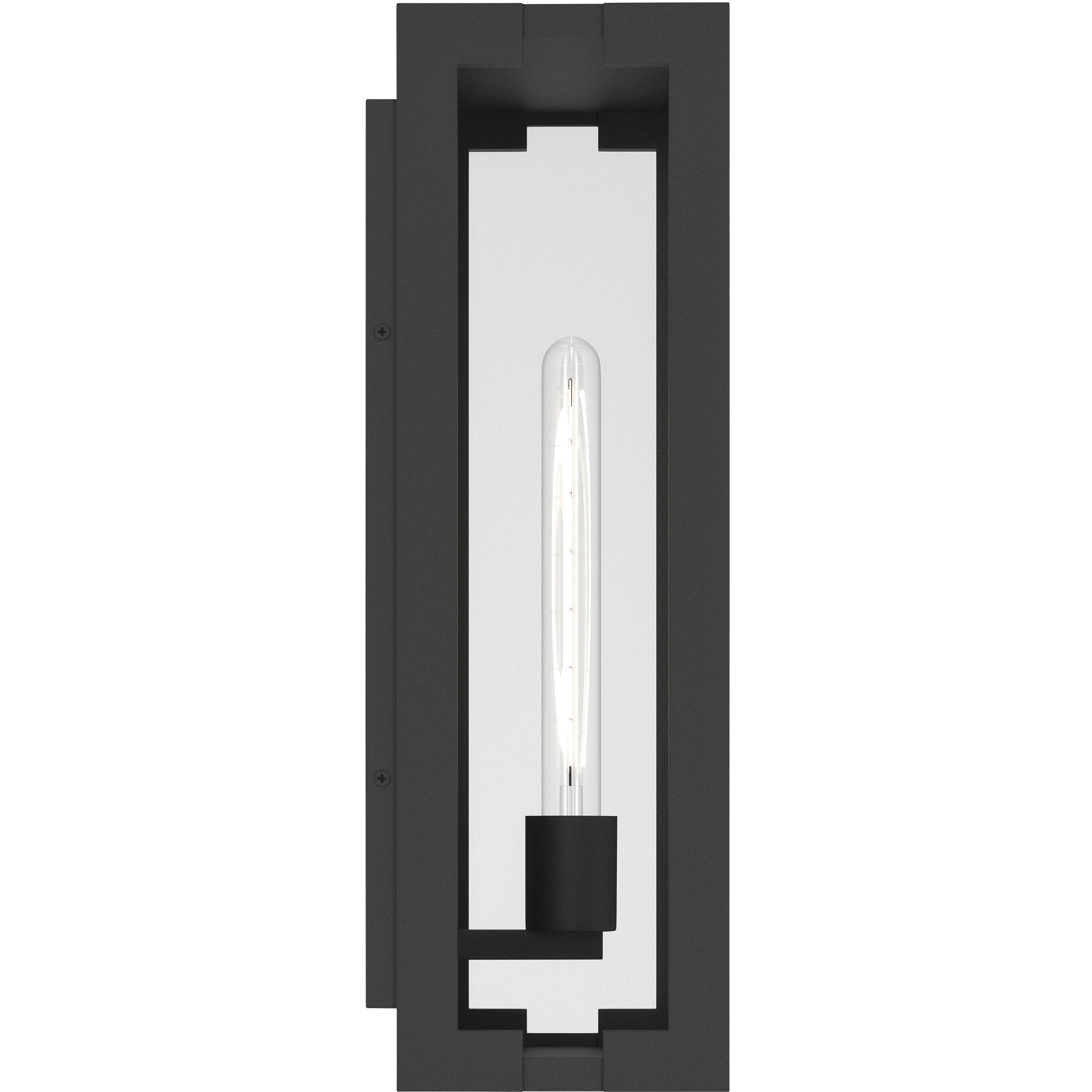 Calen 1 Light 18.25 inch Textured Black Outdoor Wall Light