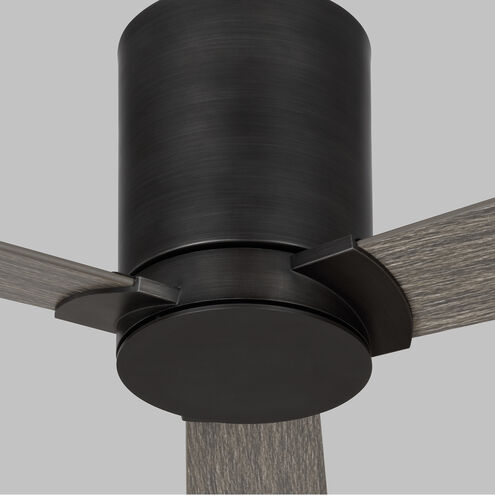 Rozzen 44 inch Aged Pewter with Light Grey Weathered Oak Blades Indoor/Outdoor Ceiling Fan