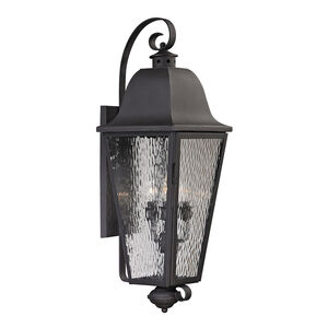 Sancia 4 Light 37 inch Charcoal Outdoor Sconce