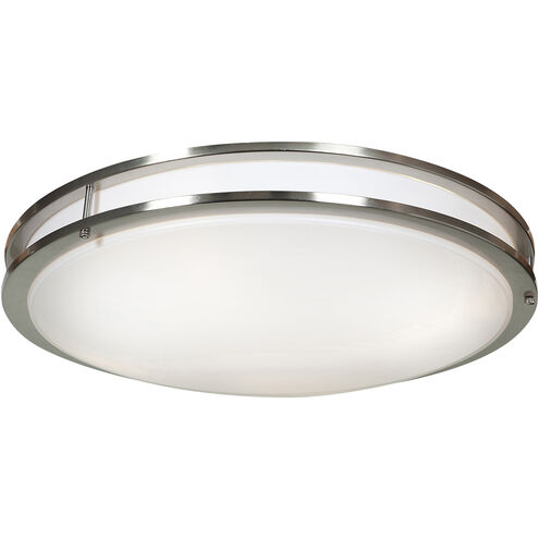 Solero LED 24 inch Brushed Steel Flush Mount Ceiling Light