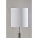 Vanessa 29 inch 100.00 watt Brushed Steel with Textured Grey Ceramic Table Lamp Portable Light