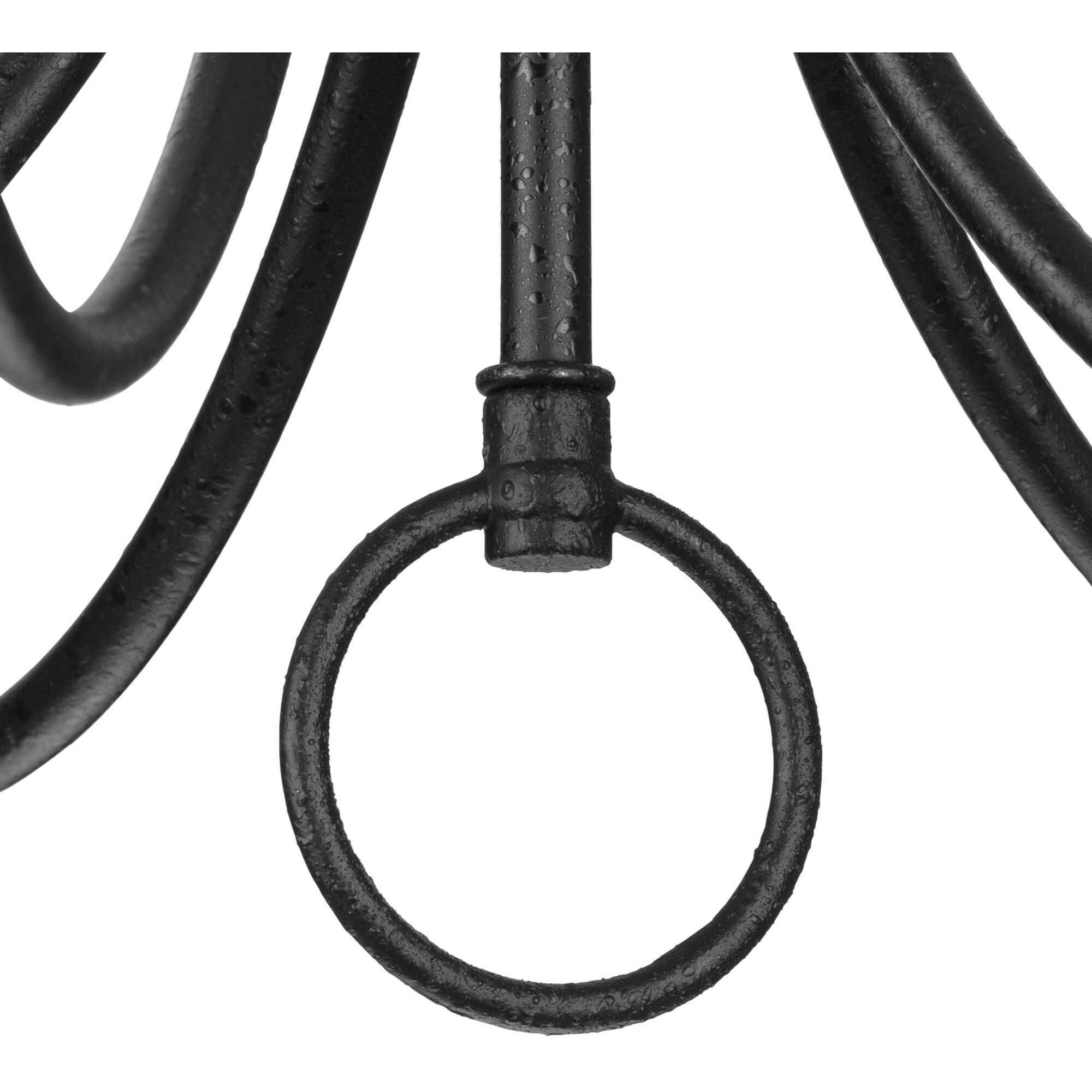 Five Light 5 Light 21 inch Textured Black Chandelier Ceiling Light