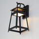 Pagoda LED 16 inch Black Outdoor Wall Mount