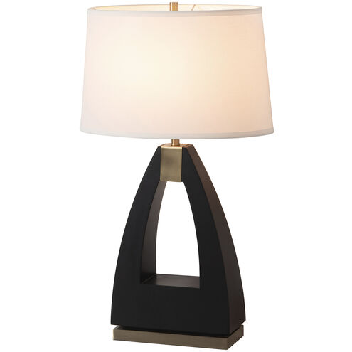 Trina 31 inch 23.00 watt Ebony and Weathered Brass Table Lamp Portable Light
